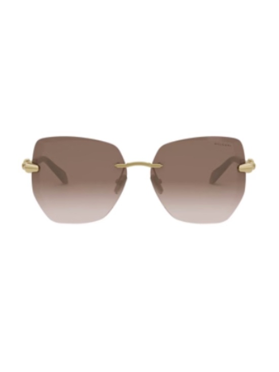 Bvlgari BV40045U 32F 59 Metal Gold Gradient Brown Sunglasses Bulgari